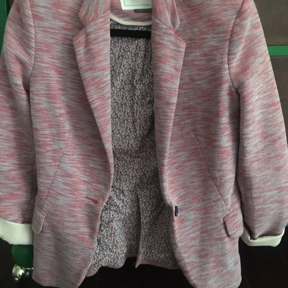 Blush blazer from Anthropologie